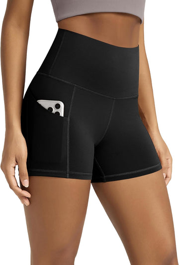 Women'S Tummy Control Biker Shorts 2.0 with Pockets High Waist Athletic Workout Yoga Shorts-3.5''/ 5"/ 8" / 10" Inseam