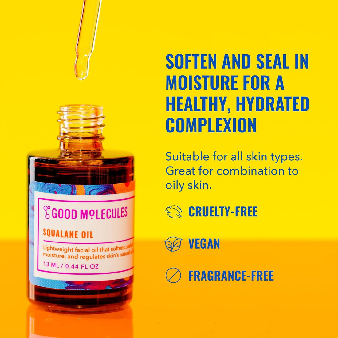 Squalane Oil - 100% Natural Squalane Oil Non-Greasy Moisturizer for Face, Skin, and Hair - Skin Firming, Ultra Hydrating Facial Skin Care