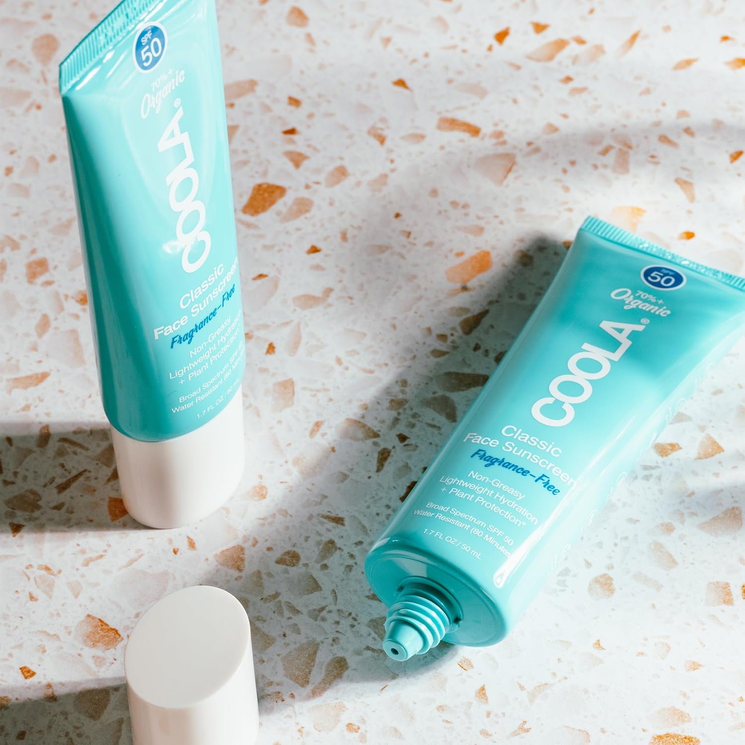 COOLA Organic Face Sunscreen SPF 50 - Ultimate Sunblock Lotion for Daily Skin Protection, Vegan & Gluten-Free, Fragrance-Free Formula