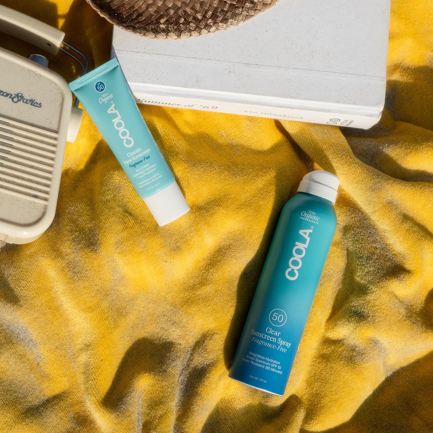 COOLA Organic Face Sunscreen SPF 50 - Ultimate Sunblock Lotion for Daily Skin Protection, Vegan & Gluten-Free, Fragrance-Free Formula