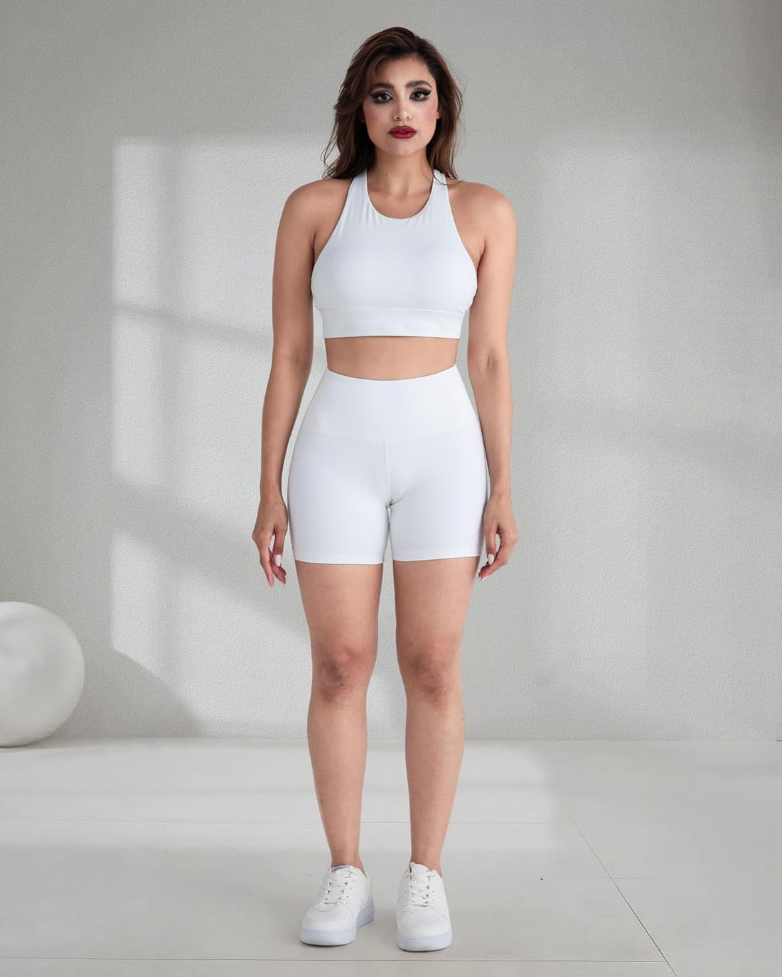High Waisted Spandex Biker Shorts, Workout Booty Soft Yoga Shorts for Women