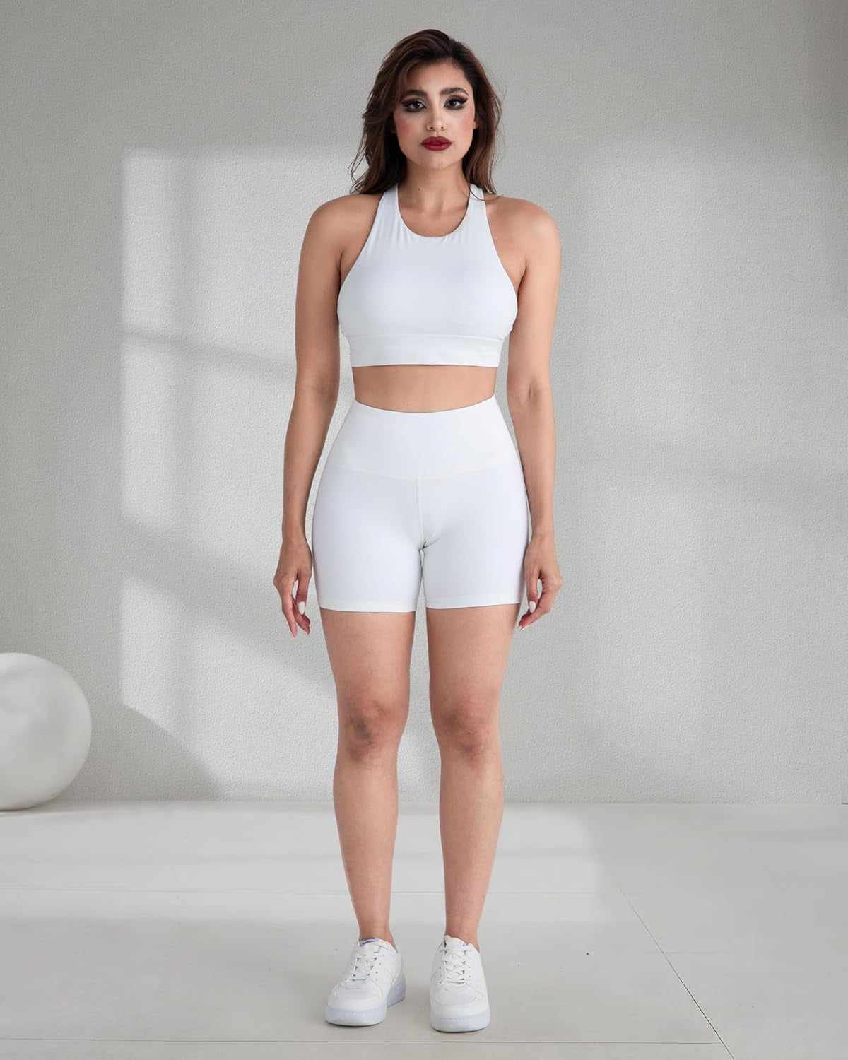 High Waisted Spandex Biker Shorts, Workout Booty Soft Yoga Shorts for Women