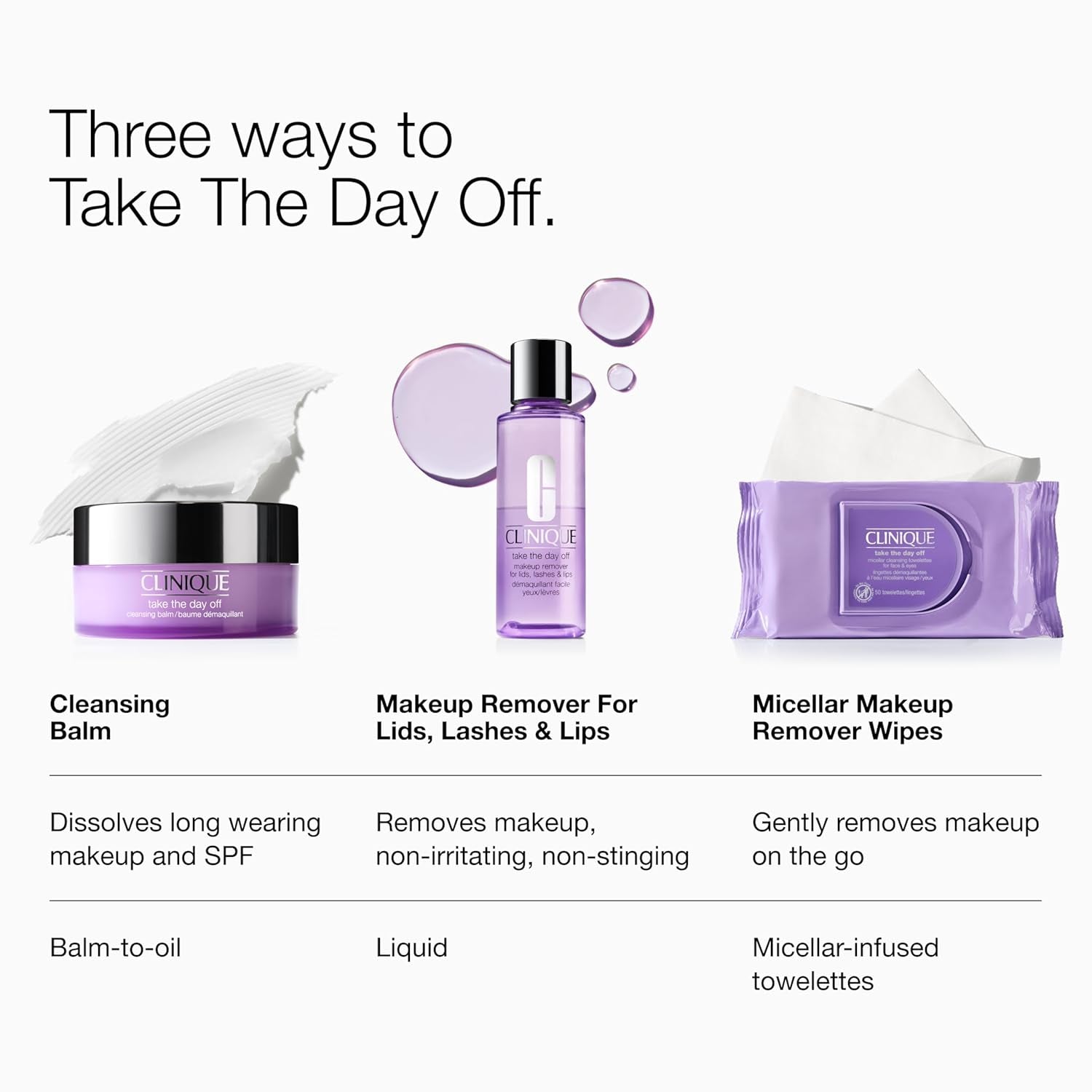 Take the Day off Cleansing Balm Makeup Remover | Dissolves Face + Eye Makeup and Sunscreen | for All Skin Types